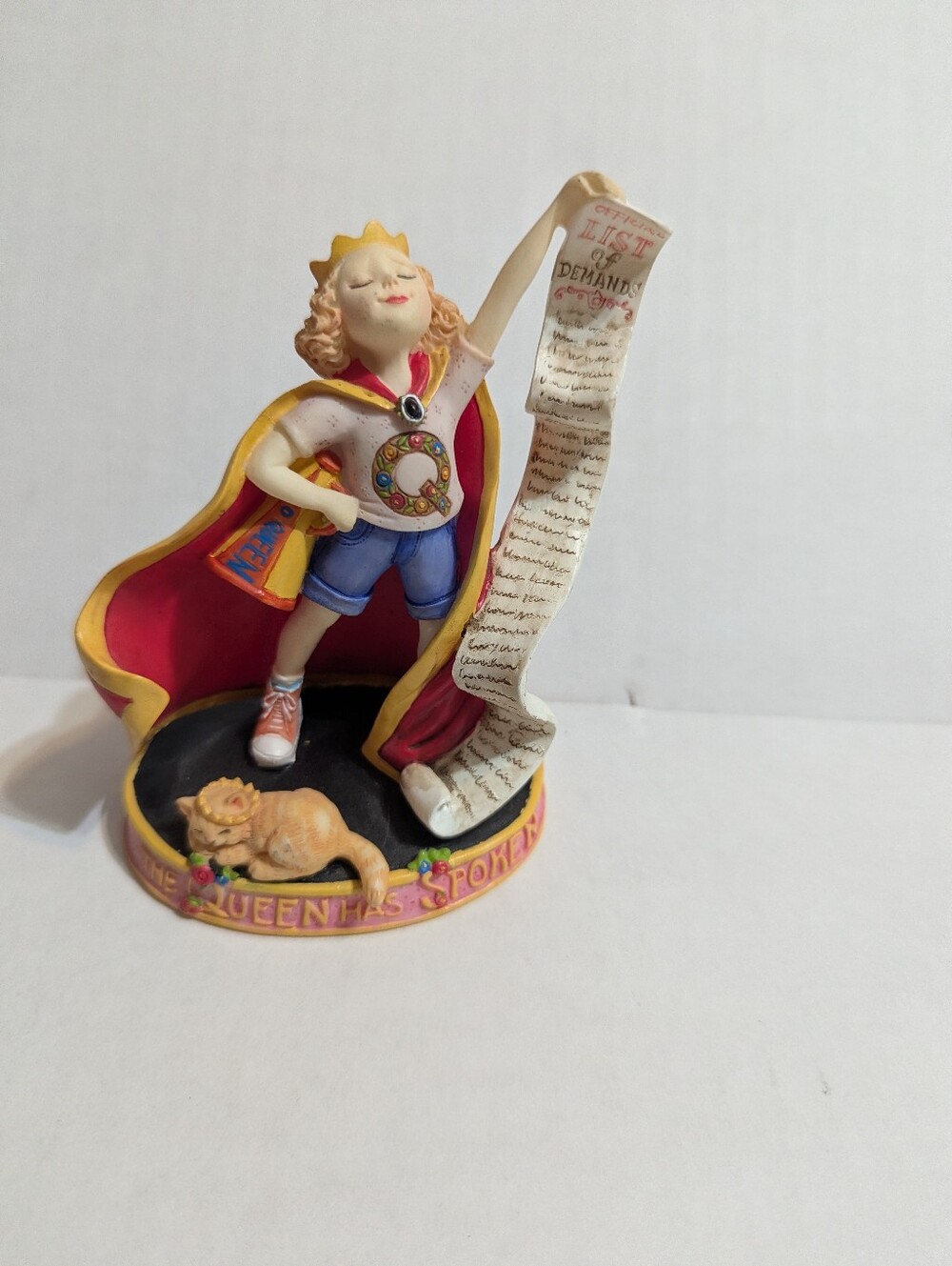 Vtg 1999  Mary Engelbreit “The Queen Has Spoke” Figurine 